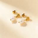 Freshwater Pearl Stud  Earrings