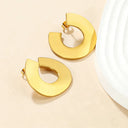 Unique U Shape Statement Earrings