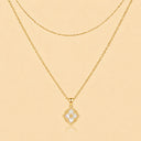 Vintage Clover Charm Necklace