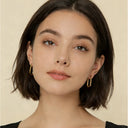 Geometric Gold Hoop Earrings