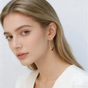 Oval Statement Hoop Earrings