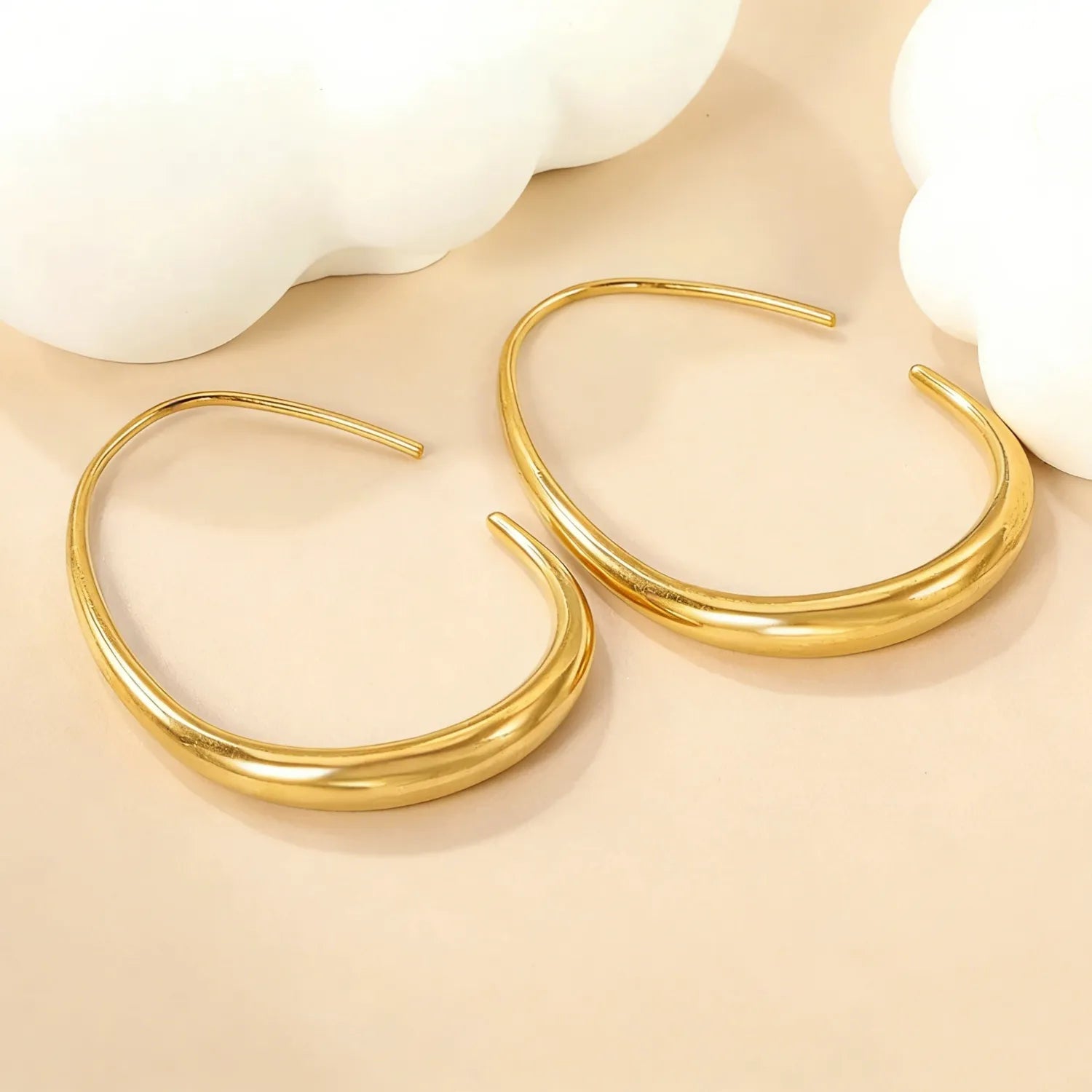 Boucles d'oreilles créoles ovales