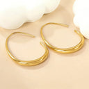 Oval Statement Hoop Earrings