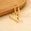 Geometric Gold Hoop Earrings