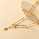 Double Layer Tropical Pendants Necklace