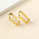 Geometric Gold Hoop Earrings