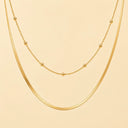 14K Gold Plated Layered Waist Chain with Beads