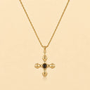 18K Gold Plated Vintage Cross Pendant Necklace
