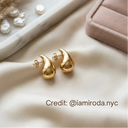 UGC picture of teardrop earrings  from iamiroda on instagram 