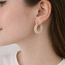 Pearl Hoop Earrings