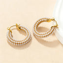 Pearl Hoop Earrings