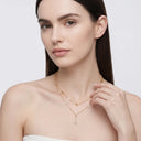 Layered CZ Charm Necklace