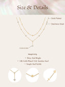 Layered CZ Charm Necklace