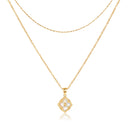 Vintage Clover Charm Necklace
