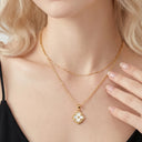 Vintage Clover Charm Necklace