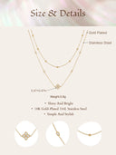 Minimal Floral Layered Necklace