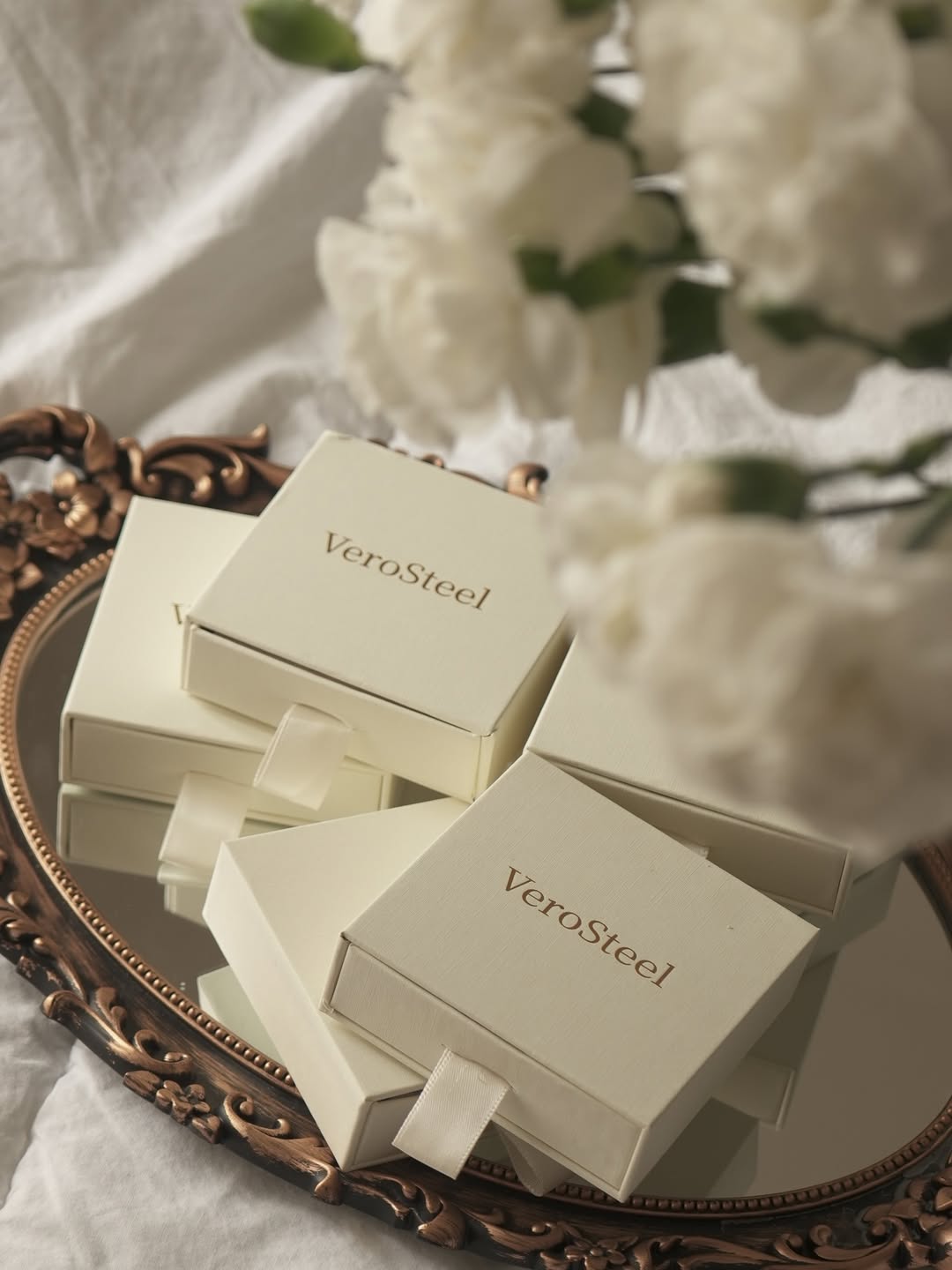 Customer showcases the original package with vintage setting
