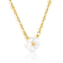 Inspired Plum Blossom Charm 18K Gold-Plated Necklace