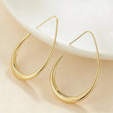 Oval Statement Hoop Earrings