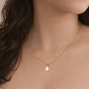 Tiny Bead Pearl Necklace