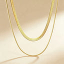 Double Layer Snack Chain Necklace