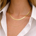 Double Layer Snack Chain Necklace